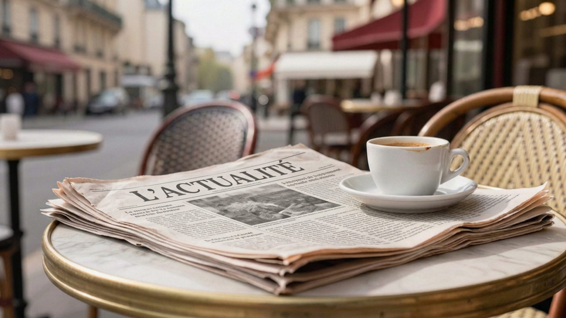 Hotel pas de calais cafe terrasse journal